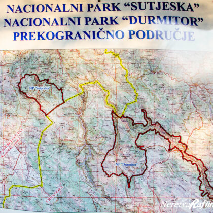 Sutjeska and Durmitor maps